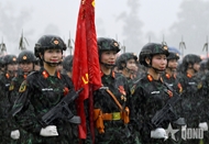 Resilient Beauty of Parade Forces in Training 